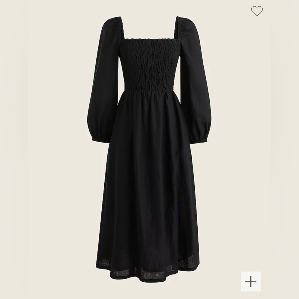 J. Crew Linen Smocked Daydream Dress.